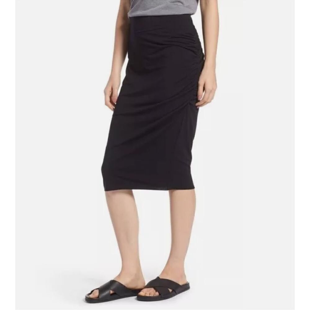Treasure and Bond Ribbed Black Women's Skirt